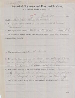 Matilda Garnier Student File Matilda Garnier Student File