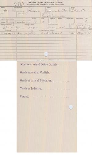 Emma Johnson Student File Emma Johnson Student File