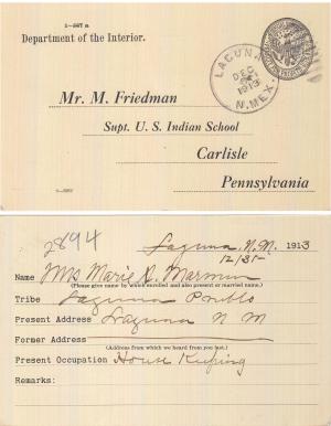 Maria S. Marmon Student File