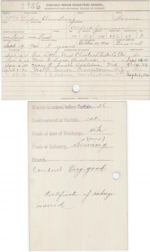 Lydia Armstrong Student File Lydia Armstrong Student File