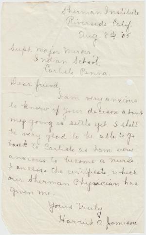 Harriet Jamison Student File Harriet Jamison Student File