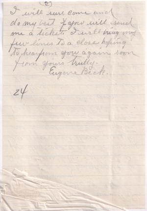 Eugene Beck Student File