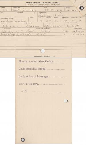 Nellie Kennedy Student File