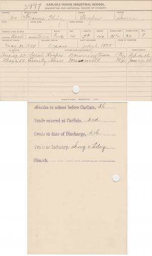 Frances King Student File