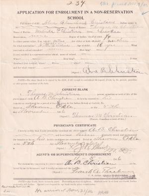 Alva Blanchard Christian Student File