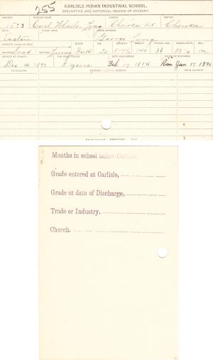 Carl Wheeler Long Student File Carl Wheeler Long Student File