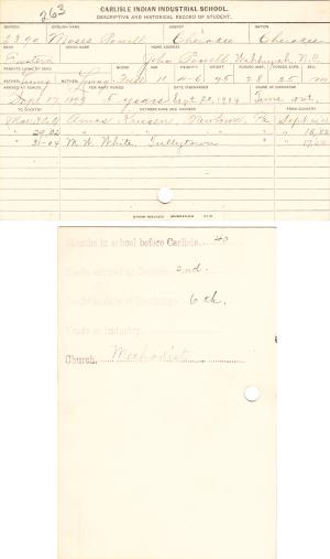 Moses Powell Student File