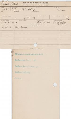 Gibson Blackchief Student File