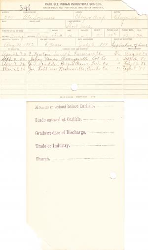 Abe Sommers Student File Abe Sommers Student File