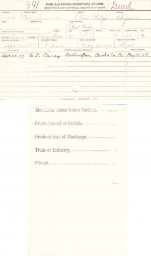 William Summers Student File William Summers Student File