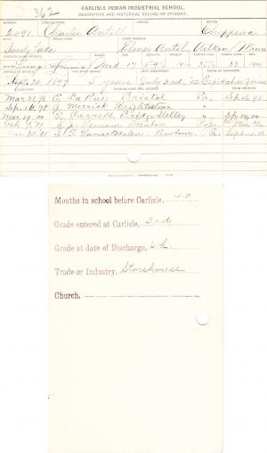 Charles Antell Student File Charles Antell Student File