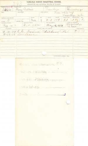 Mary Gilbert Student File Mary Gilbert Student File