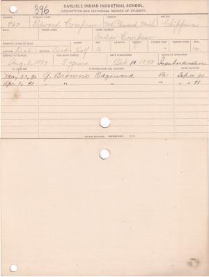 Edward Campeau Student File