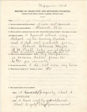 George Carefell Student File George Carefell Student File