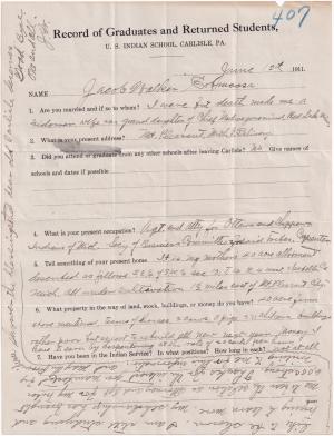 Jacob Walker Cobmoosa Student File