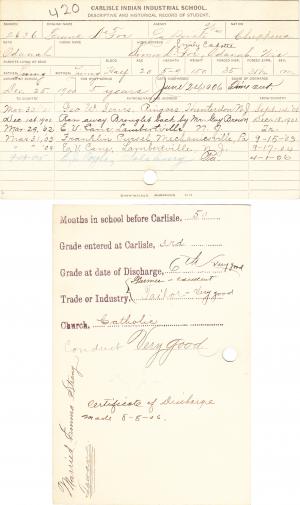Frank DeFoe Student File Frank DeFoe Student File