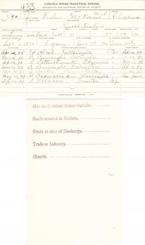 James Fisher Student File