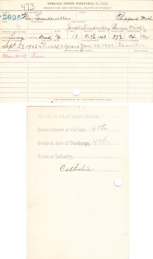 William Launderville Student File