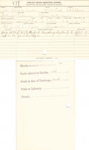 Charles Martin (Takomine) Student File