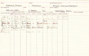 Thomas Rowland Student File Thomas Rowland Student File