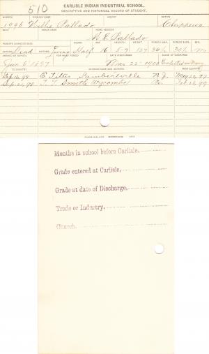 Willie Pallado Student File Willlie Pallado Student File