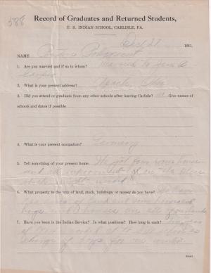Preston Pohoxiscut Student File