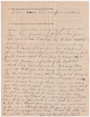 Samuel Checote Student File