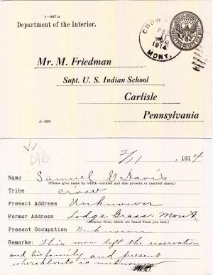 Samuel S. Davis Student File Samuel S. Davis Student File
