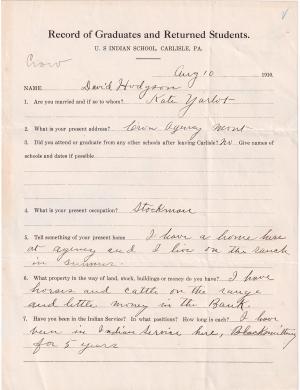 David Hodgson Student File David Hodgson Student File