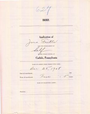 John Fritts Student File John Fritts Student File