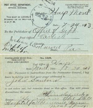 John Sanborn Student File John Sanborn Student File