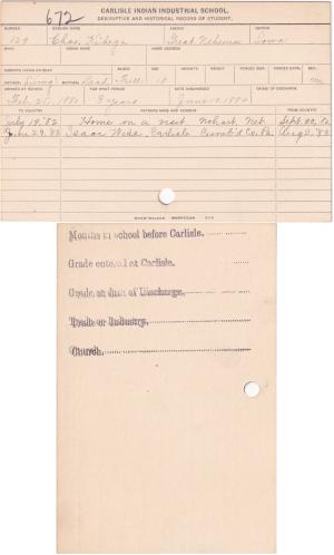Charles Kihega Student File