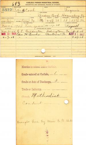 Peter A. Cook Student File Peter A. Cook Student File