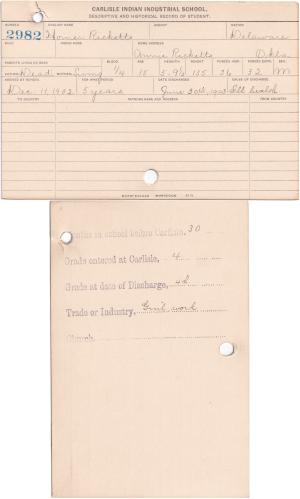 Homer Ricketts Student File Homer Ricketts Student File