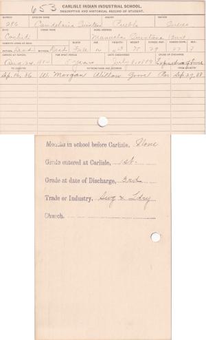 Candelaria Quintana Student File