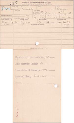 Lewis Giraud Student File