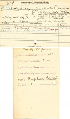 Risdon Gaddy Student File Risdon Gaddy Student File