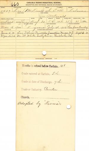 Don McDonald Student File Don McDonald Student File