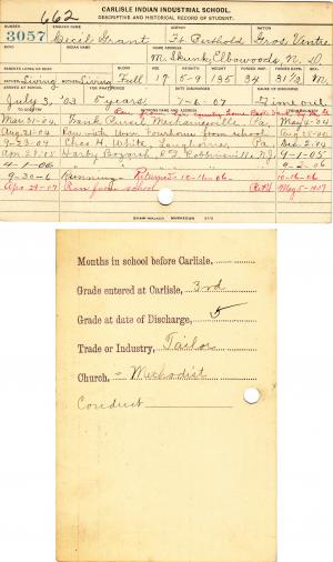 Cecil Grant Student File Cecil Grant Student File