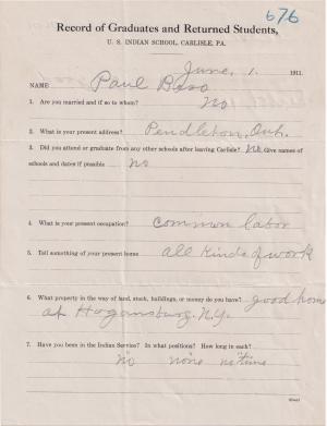 Paul Bero Student File Paul Bero Student File