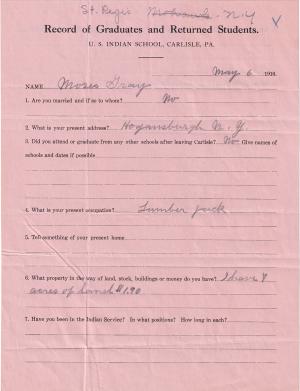 Moses Gray Student File Moses Gray Student File