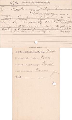 Moses Herring Student File