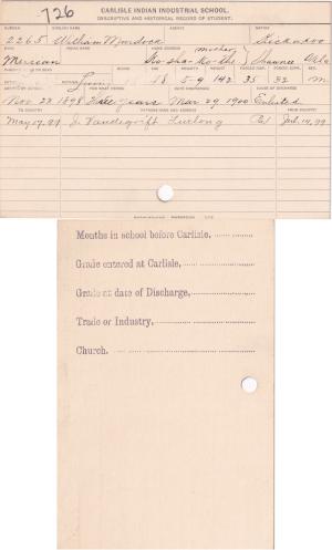 William Murdock Student File