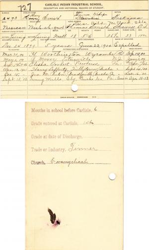 Henry Smith Student File
