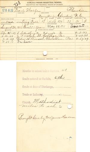 Pearl Wolfe Student File Pearl Wolfe Student File