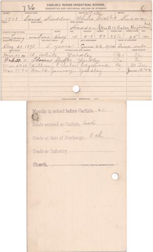 David Haddon Student File