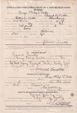 George La Vatta Student File George La Vatta Student File