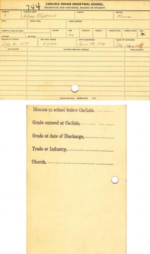 Charles Oheltoint Student File