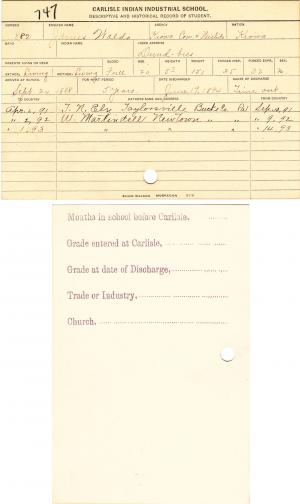 Mercy Allen Student File