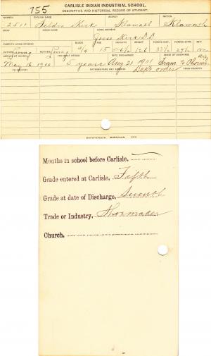 Seldon Kirk Student File